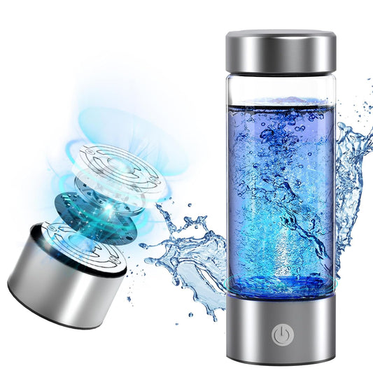 2024 Upgraded Hydrogen Water Bottle, 420ml Hydrogen Water Generator, Hydrogen Water Ionizer Suitable for Purified Water, Portable Hydrogen Water Bottle for Improved Water Quality in 3 Minutes